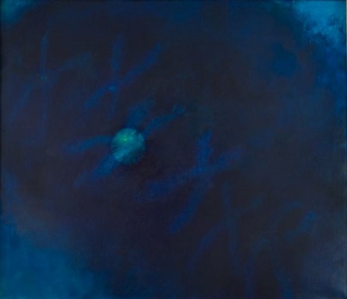 A. M. HOCH, The Blue Inside, oil on canvas, 60 x 66 inches, 2006