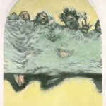 A. M. HOCH, Four Breathers (Bright Yellow), oil on canvas, 72.5 x 54 inches, 1986