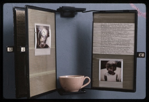 A. M. HOCH, Mitosis (Second Stage), DETAIL of rolodex with embedded text and photos; 1990