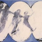 A. M. Hoch, Four Breathers, oil on paper mounted on canvas, 18 x 26 inches, 1985