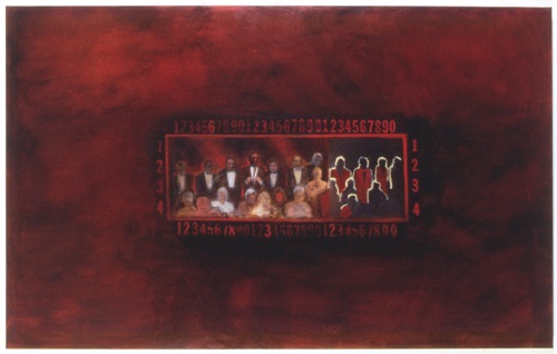 A. M. HOCH, Aftermath, oil on canvas, 56 x 90 inches, 1992