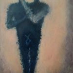 A. M. HOCH, Long Couple (with fingers in face), oil on canvas, 60 x 36 inches, 2008/2013