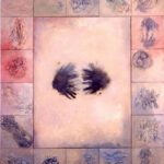 A. M. HOCH, Groping, oil on canvases, 72 x 60 inches, 2001