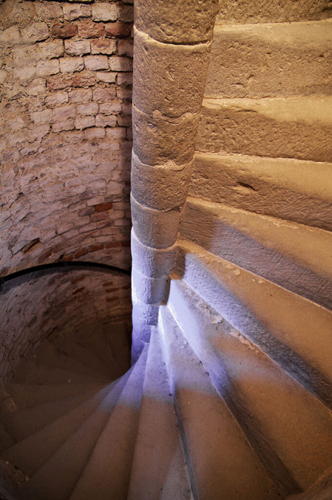 Rocca Sforzesca (Castle Tower), winding staircase