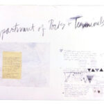 A. M. HOCH, Dept. of Ports and Terminals, mixed media on paper, 26 x 36 inches. 1989