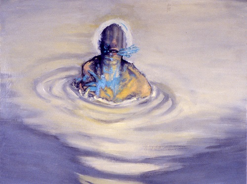 A. M. HOCH, One Breather, (detail), oil on canvas, 72 x 48 inches, 1986