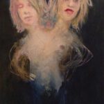 A. M. Hoch, Punk Love (large), oil on canvas, 55 x 34.25 inches, 2013