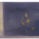 A. M. HOCH, Self-portrait (green), oil on canvas. 42 x 72 inches, 1992