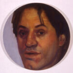 A. M. HOCH, Portrait of Piergiorgio, oil on canvas, 10 inches in diameter, 1999