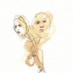 A. M. HOCH, Monster Tamer, ink wash on paper, 7 x 5 inches, 2008