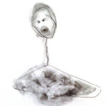 A. M. HOCH, Meditation, ink wash and chalk, 5 x 7 inches, 2011