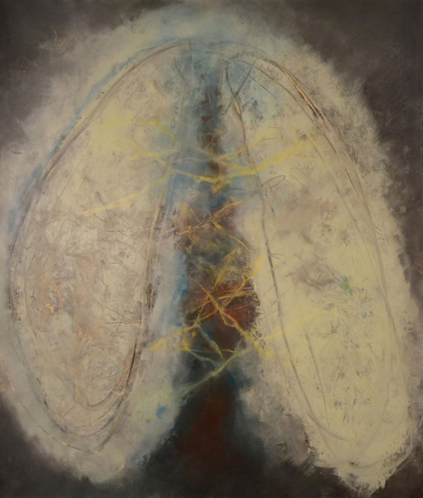 A. M. HOCH, Every Breath is Counted (#3), oil on canvas, approximately 126 x 104 cm, (49.5 x 41 inches), 2014