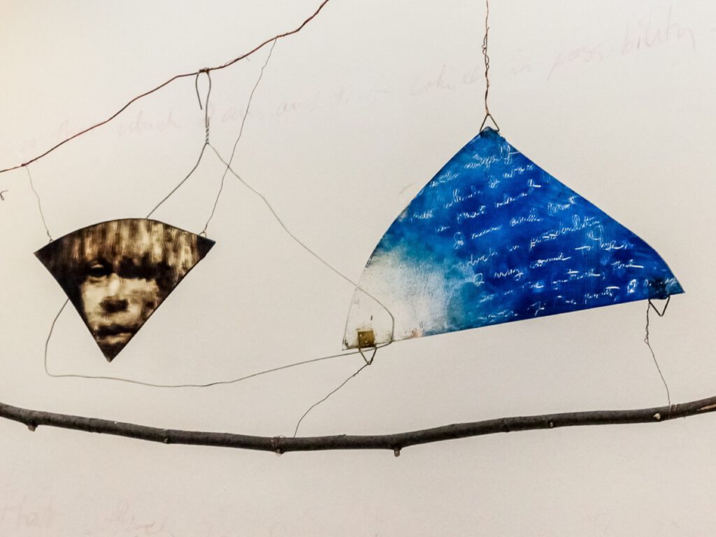 AM HOCH, Young Boat (Future/Reflection/Sister/Past), DETAIL, painted mirrors, 2015