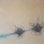 AM HOCH, Two Tangles, oil on canvas, 50 x 60 cm (approximately 19.7 x 24 inches), 2009