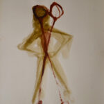 AM HOCH, Conjoined Couple, ink wash on paper, approximately 43 x 35.5 cm, (17 x 14 inches), 2002