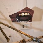 AM HOCH, Here Now Am (Breathing Vessel), DETAIL, painted mirror, 2014