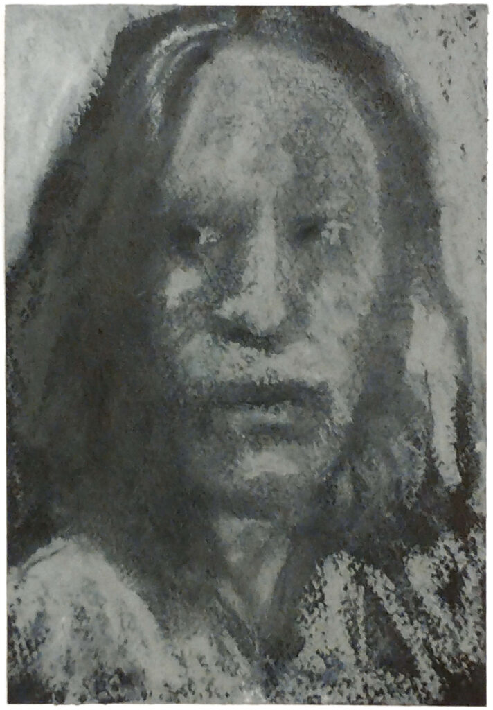 art entitled Portrait in gray by AM Hoch