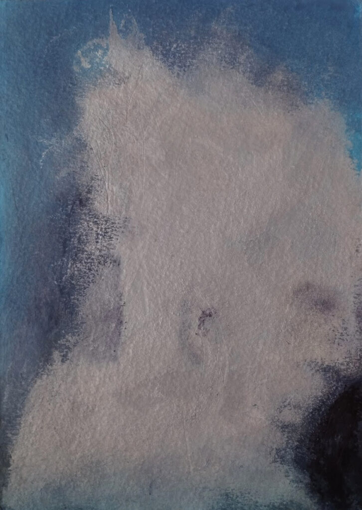 art entitled Figure in bathroomby AM Hoch