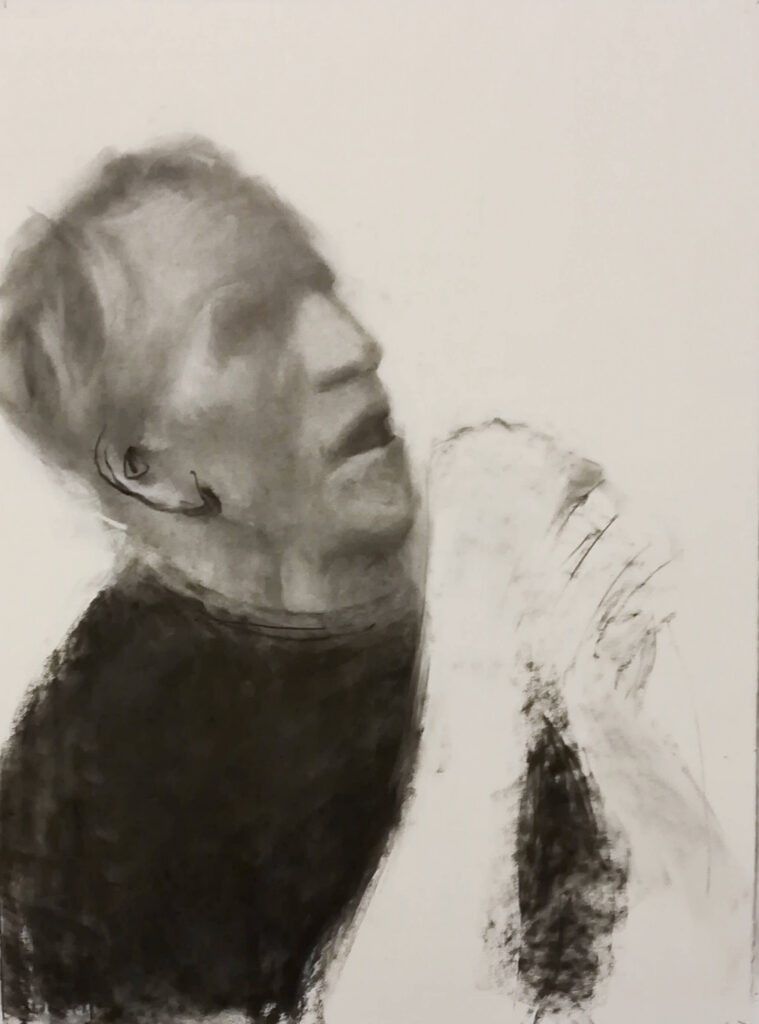 art entitled Head Tilted by AM Hoch