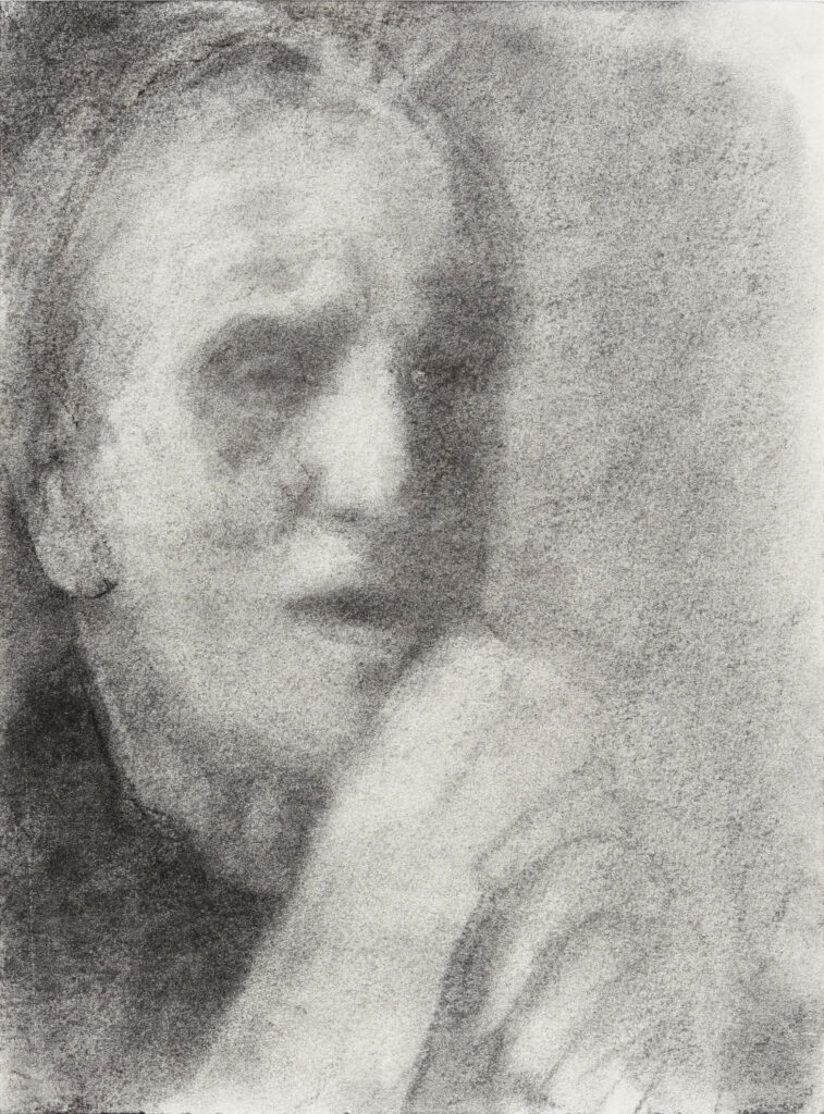 drawing entitled Portrait of Piergiorgio by AM Hoch