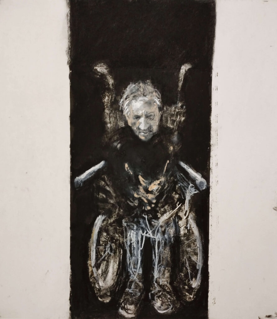 art entitled In Wheelchair by AM Hoch